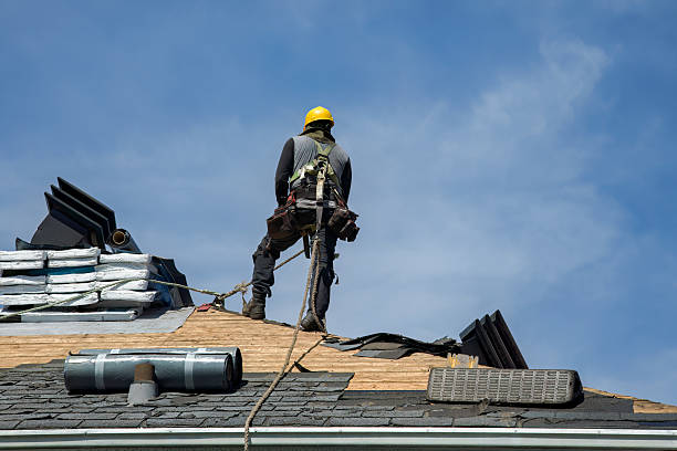 Professional Flat Roof Repair technician working in Timnath, CO
